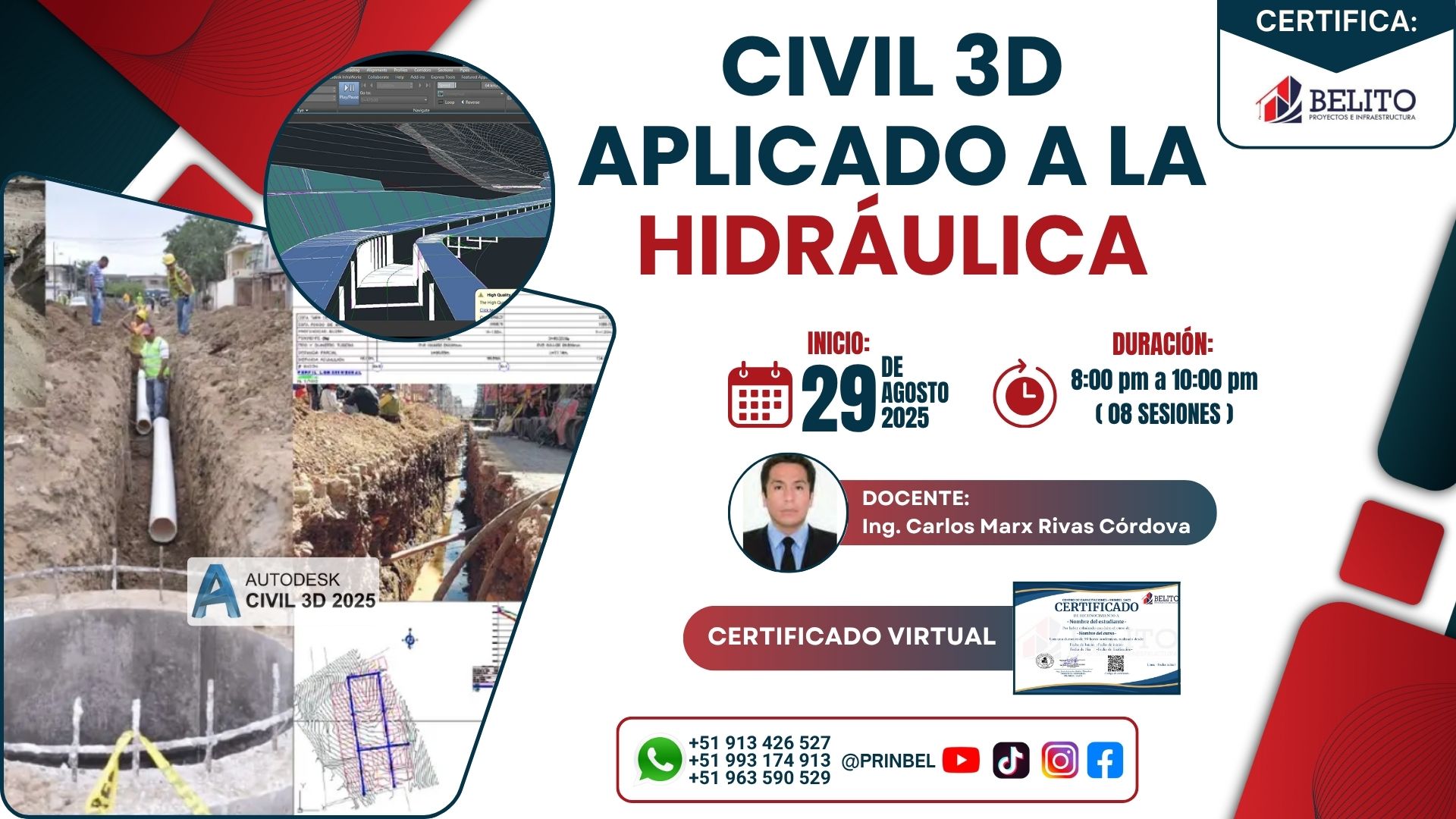 FLAYER CIVIL 3D APLICADO A LA HIDRÁULICA